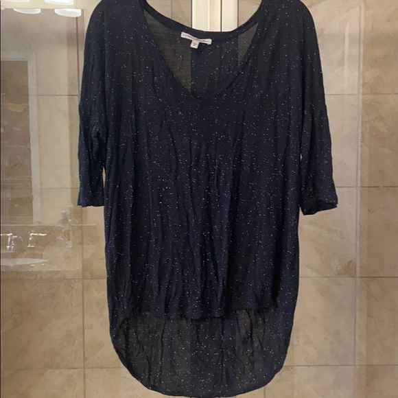 Express One Eleven marled black quarter length tee - Picture 2 of 6